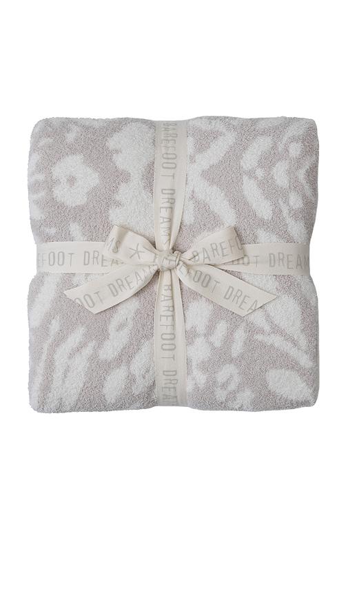 Barefoot Dreams CozyChic Fauna Leopard Throw in Light Grey by BAREFOOT DREAMS