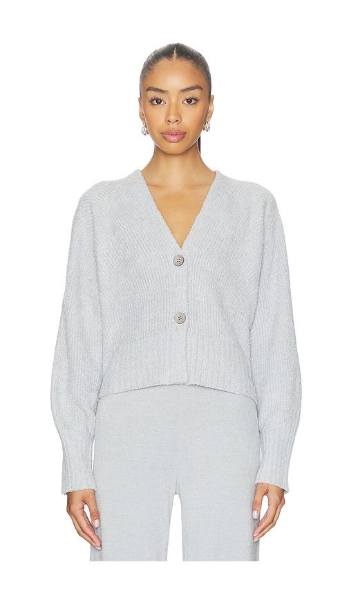 Barefoot Dreams CozyChic Lite Ribbed Button Front Cardigan in Baby Blue by BAREFOOT DREAMS