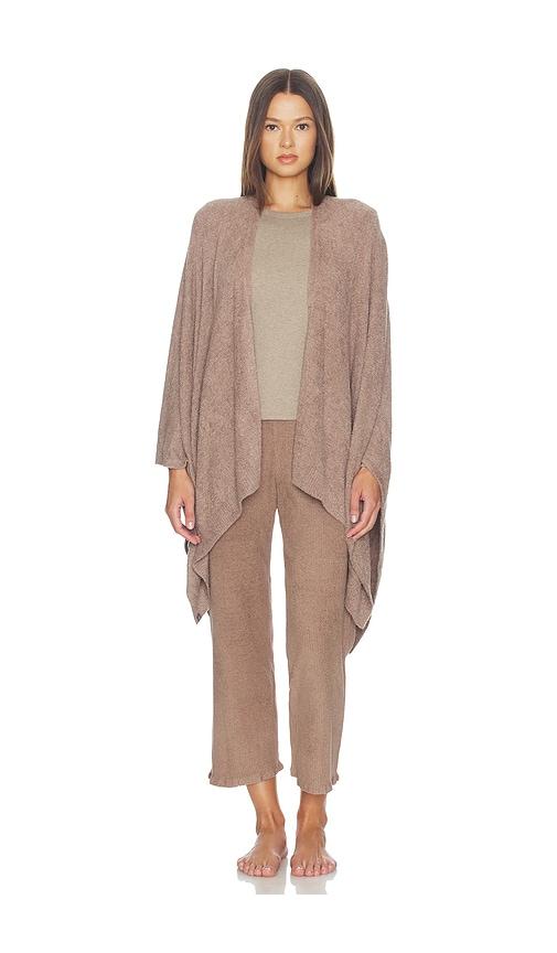 Barefoot Dreams CozyChic Lite Weekend Wrap in Tan by BAREFOOT DREAMS