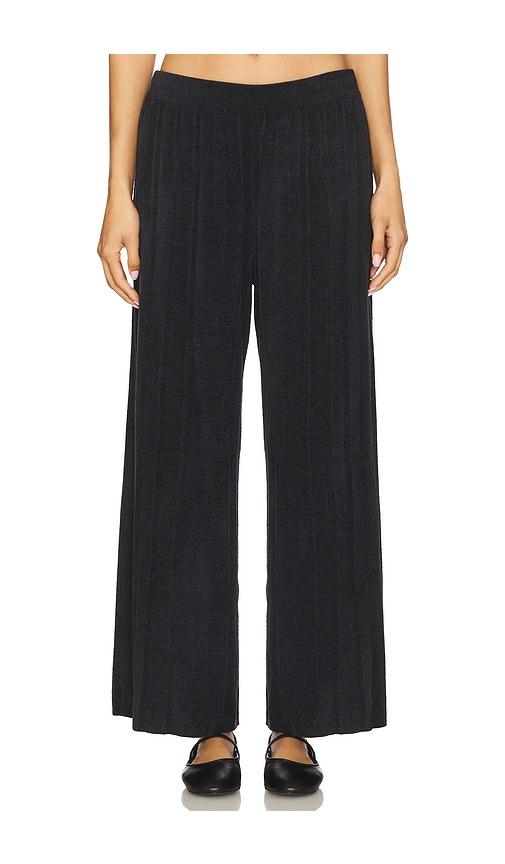 Barefoot Dreams CozyChic Ultra Light Palazzo Pant in Black by BAREFOOT DREAMS