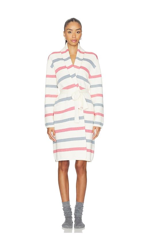 Barefoot Dreams CozyChic Ultra Lite Stripe Robe in Cream by BAREFOOT DREAMS
