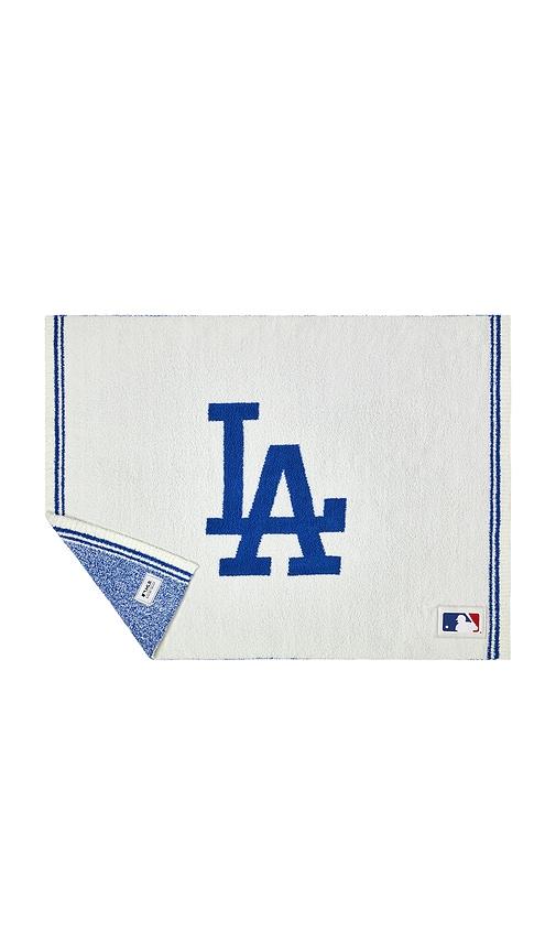 Barefoot Dreams Cozychic Los Angeles Dodgers Stroller Blanket in White by BAREFOOT DREAMS
