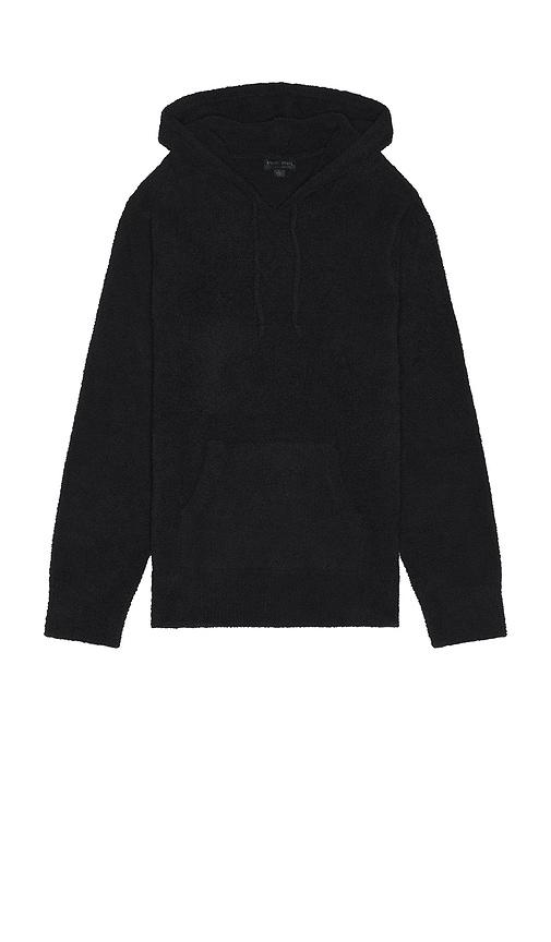 Barefoot Dreams Cozychic Mens Pullover Hoodie in Black by BAREFOOT DREAMS