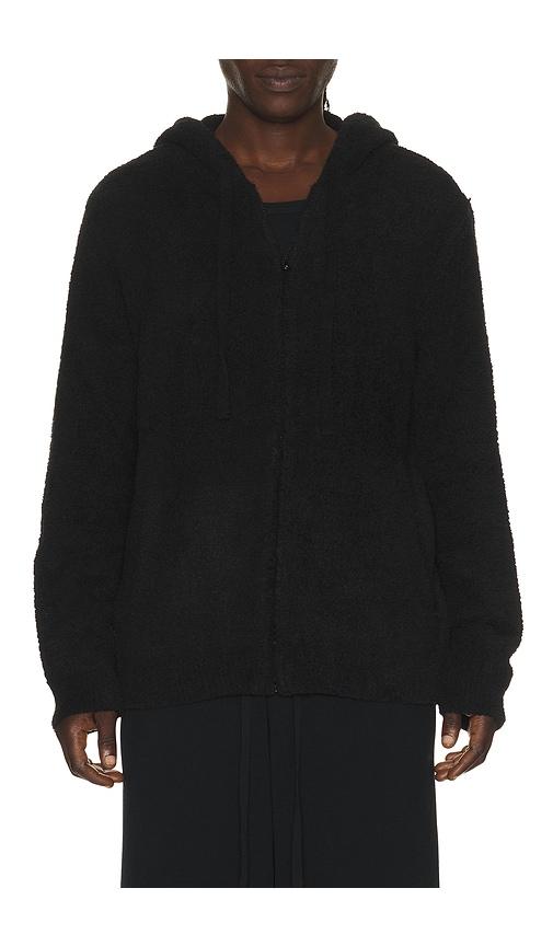 Barefoot Dreams Cozychic Zip Up Hoodie in Black by BAREFOOT DREAMS