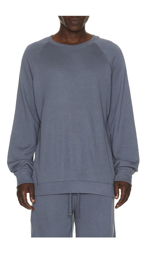 Barefoot Dreams French Terry Sweatshirt in Blue by BAREFOOT DREAMS