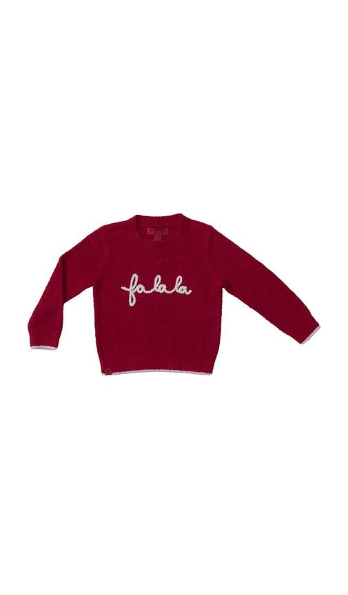 Barefoot Dreams Toddler Fa La La Pullover in Red by BAREFOOT DREAMS