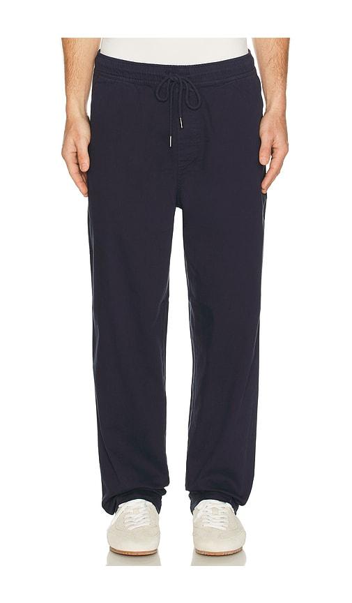 Barefoot Dreams Woven Twill Relaxed Pants in Navy by BAREFOOT DREAMS