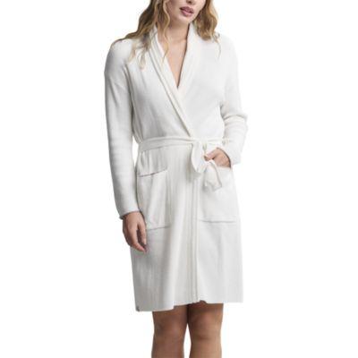 Contrast Scallop Ribbed Robe by BAREFOOT DREAMS