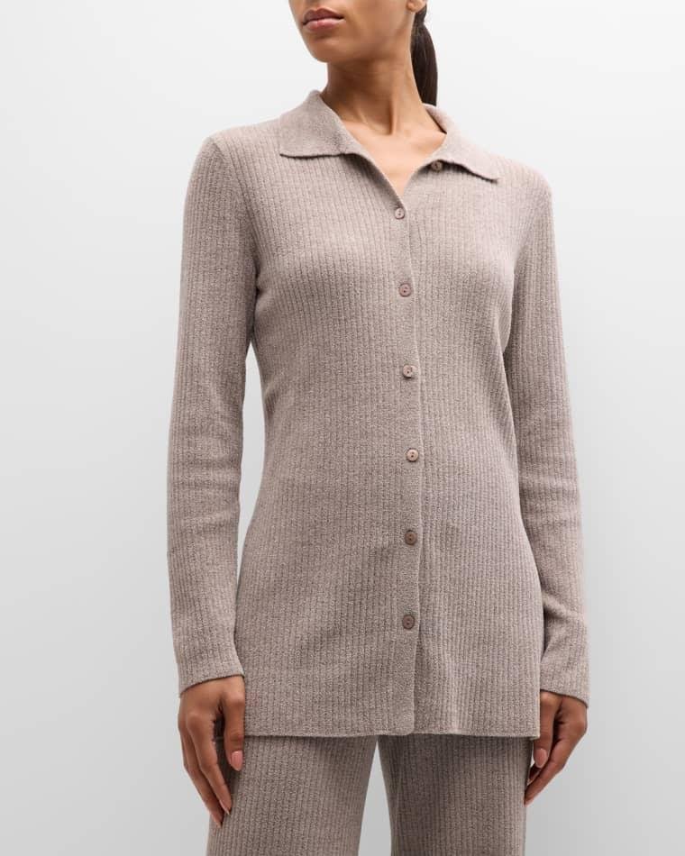 CozyChic Ultra Lite Ribbed Button-Down Cardigan by BAREFOOT DREAMS