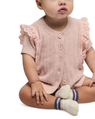 Girls' Cozychic Ultra Lite Eyelet Ruffled Vest by BAREFOOT DREAMS