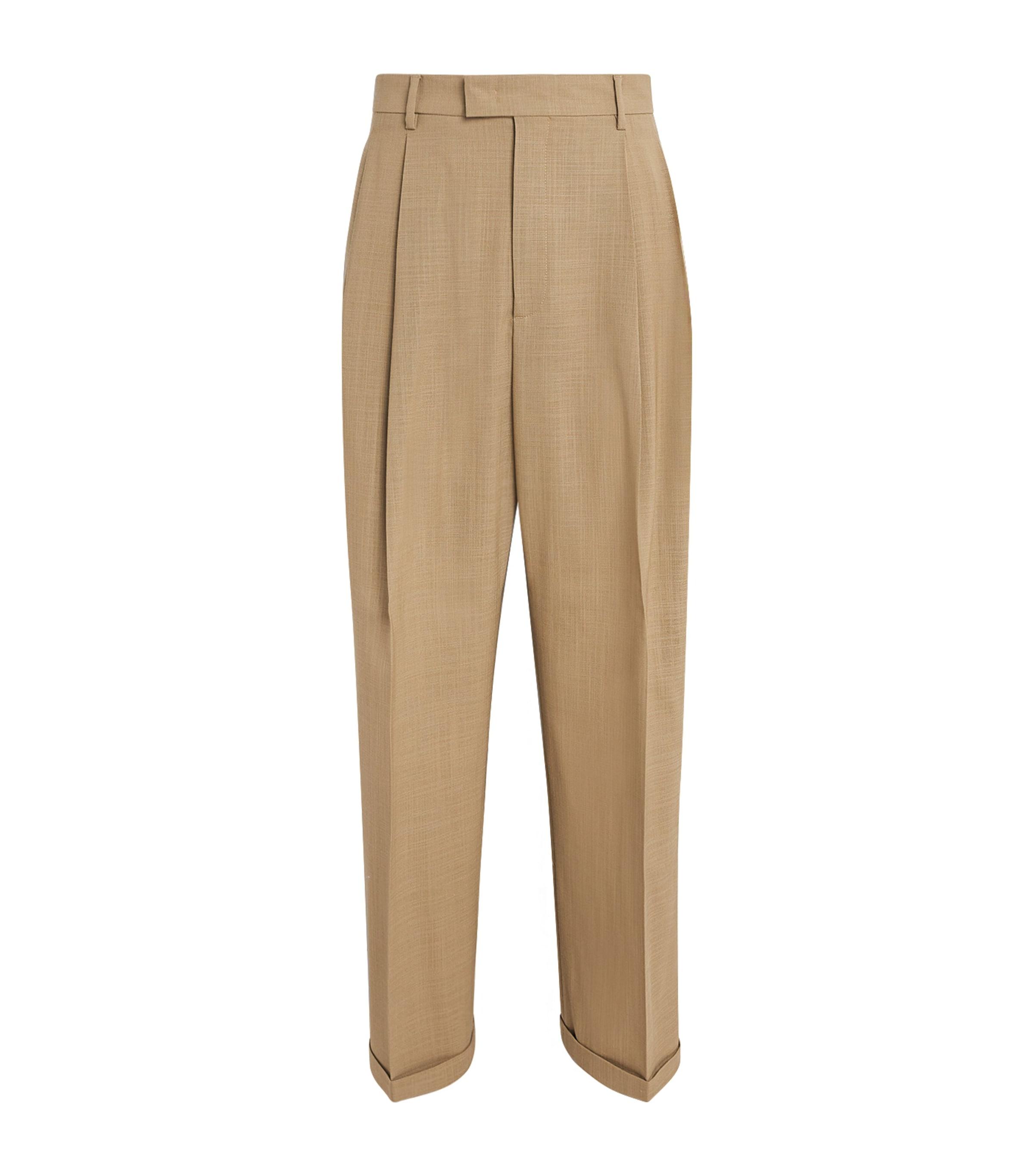 Barena Virgin Wool Pleated Trousers by BARENA