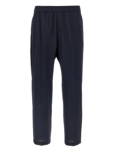 Bativoga pleated elastic-waistband trousers by BARENA