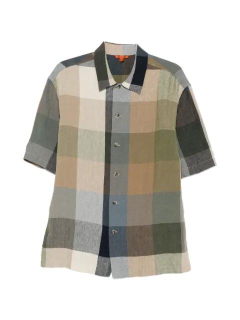 Galia check-pattern short-sleeve shirt by BARENA