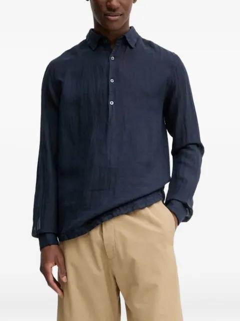Venezia textured half-button shirt by BARENA