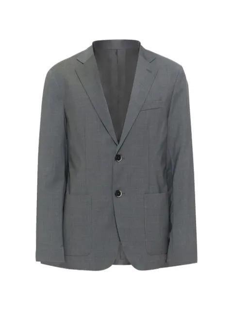 button front-pocket blazer by BARENA