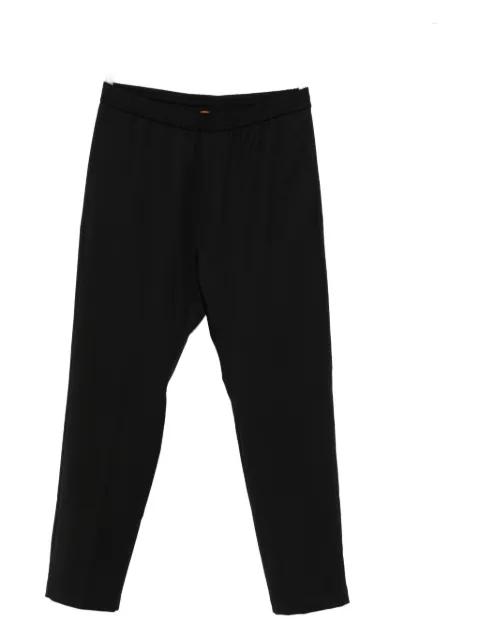 elastic-waist cuffed trousers by BARENA
