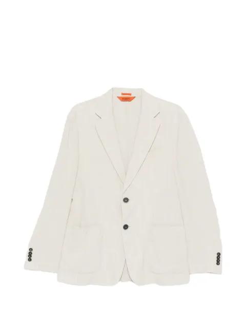herringbone single-breasted blazer by BARENA
