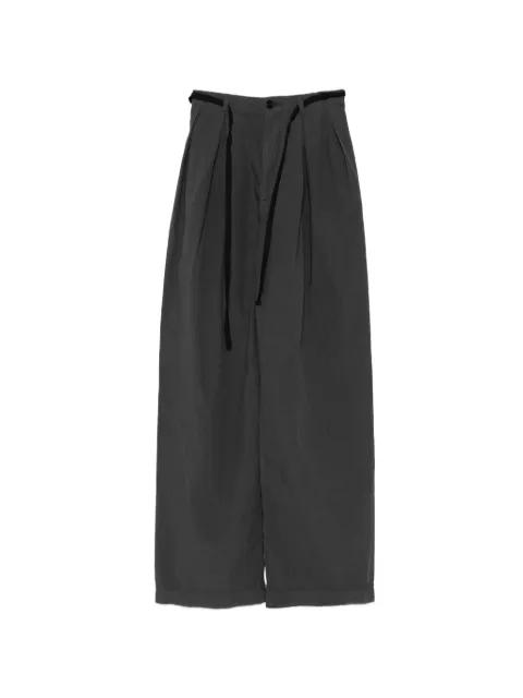 pleated rope-belt trousers by BARENA