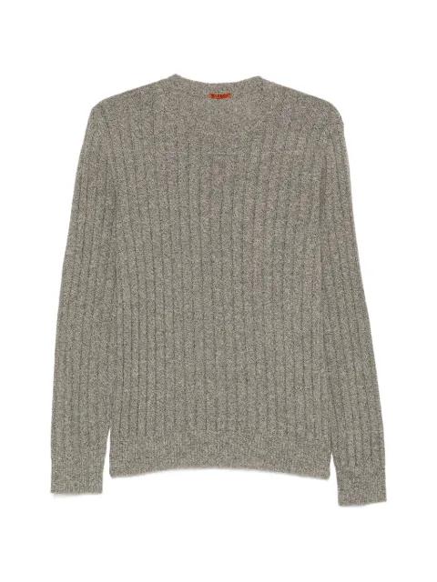 ribbed crew-neck jumper by BARENA