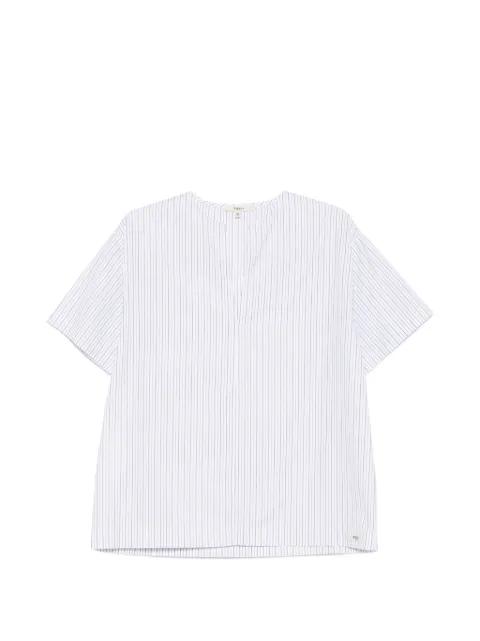 striped V-neck blouse by BARENA