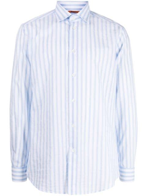striped poplin shirt by BARENA