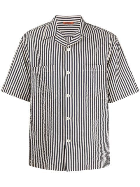 striped seersucker shirt by BARENA
