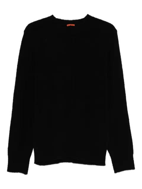 textured crew-neck sweater by BARENA