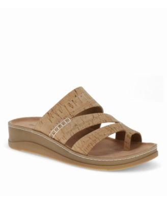 Women's Fresha Toe Loop Wedge Sandals by BARETRAPS