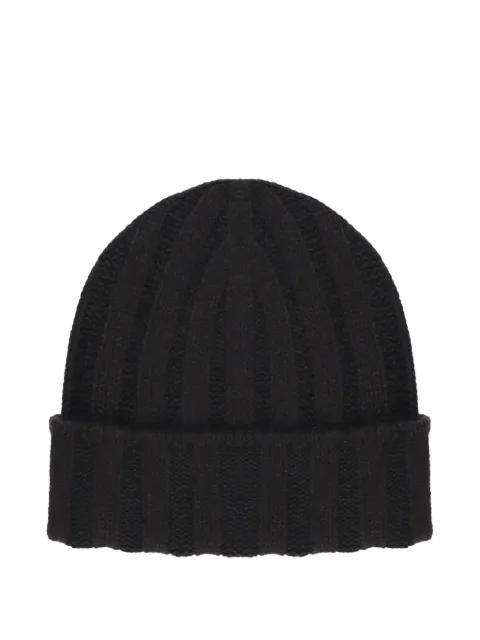 ribbed cashmere beanie hat by BARNA CASHMERE