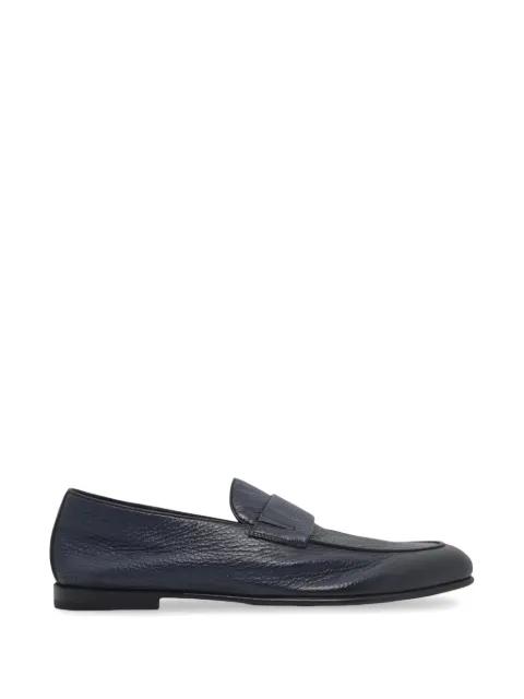 grainy leather loafers by BARRETT