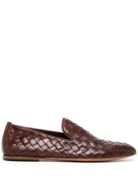 woven-leather loafers by BARRETT