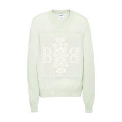 3D cashmere logo round-neck jumper by BARRIE