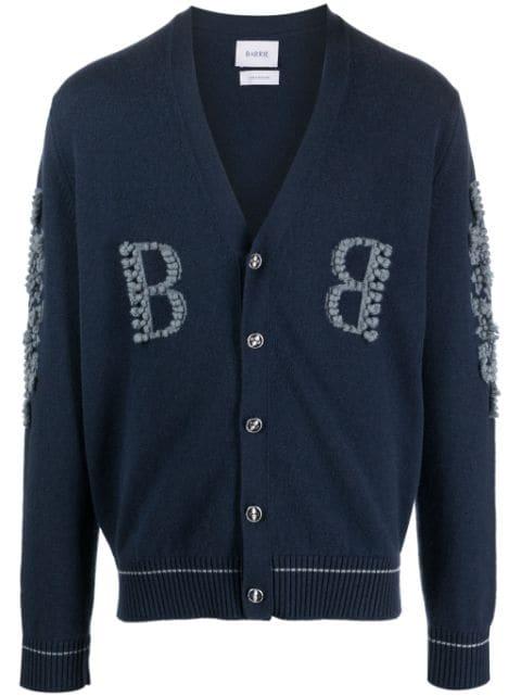 3D-knit cashmere cardigan by BARRIE