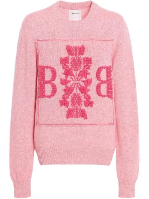 3D logo cashmere sweater by BARRIE