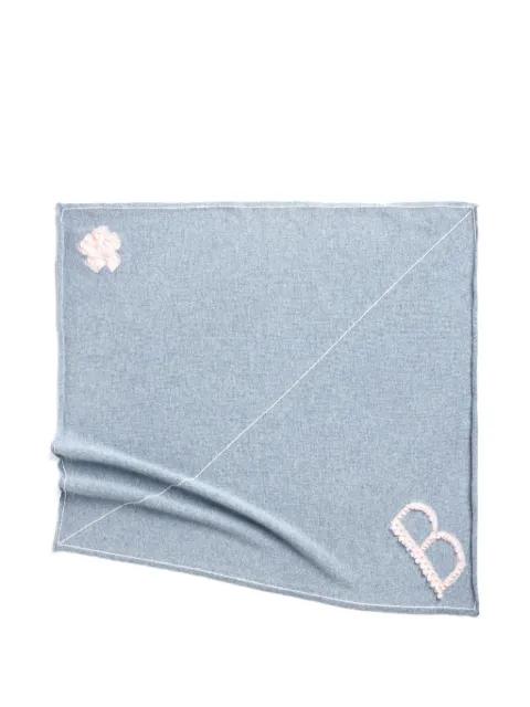 B-logo cashmere scarf by BARRIE