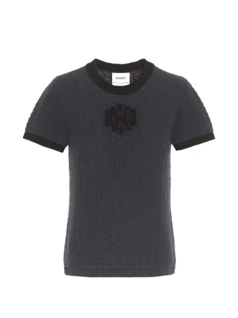 B-logo cashmere top by BARRIE
