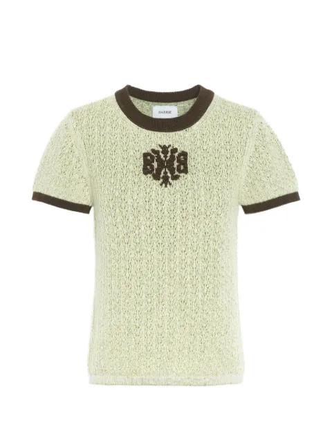 B-logo cashmere top by BARRIE