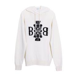 Barrie 3D logo cashmere hoodie by BARRIE