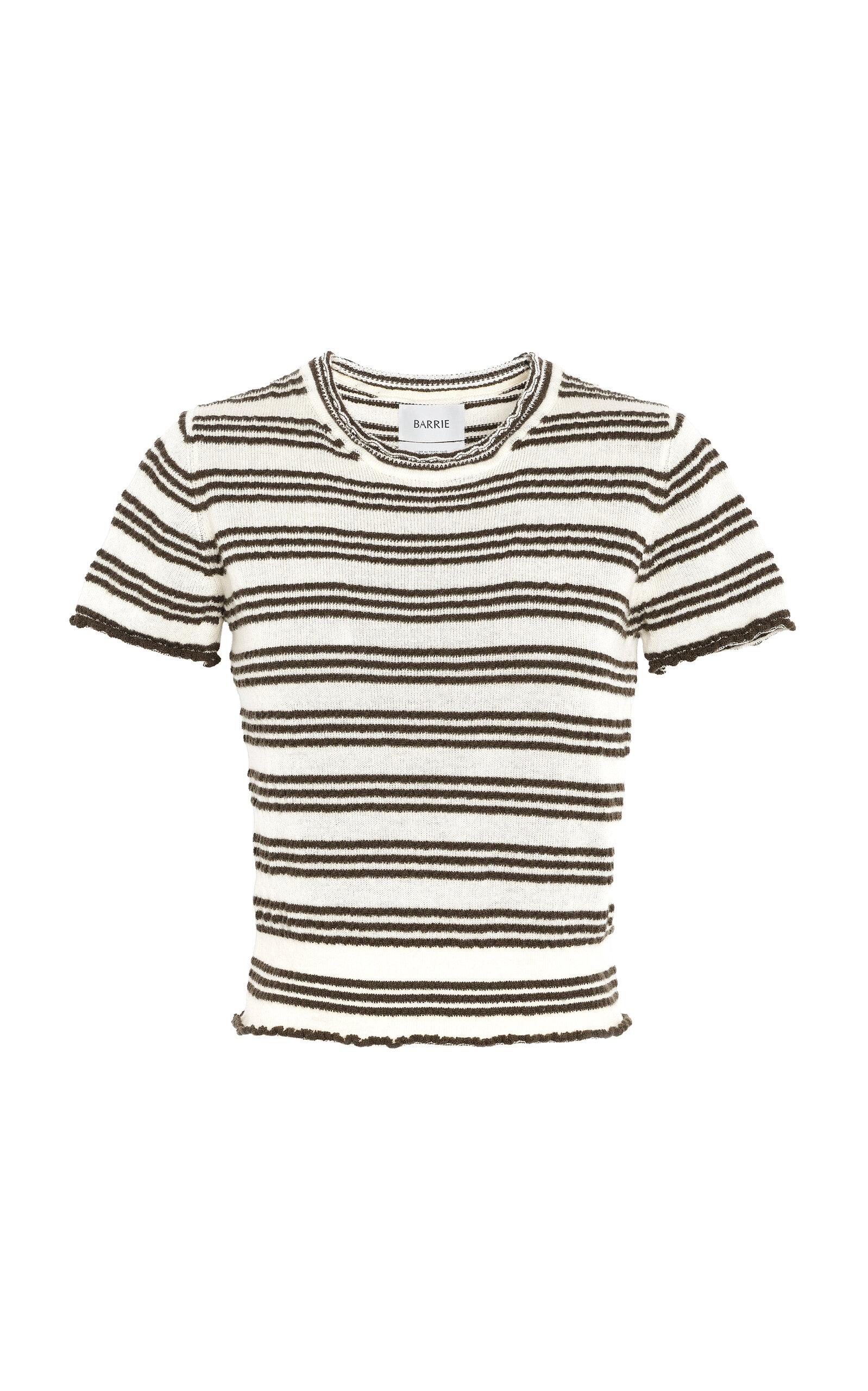 Barrie Cashmere-Cotton Blend Seersucker Top - Moda Operandi by BARRIE