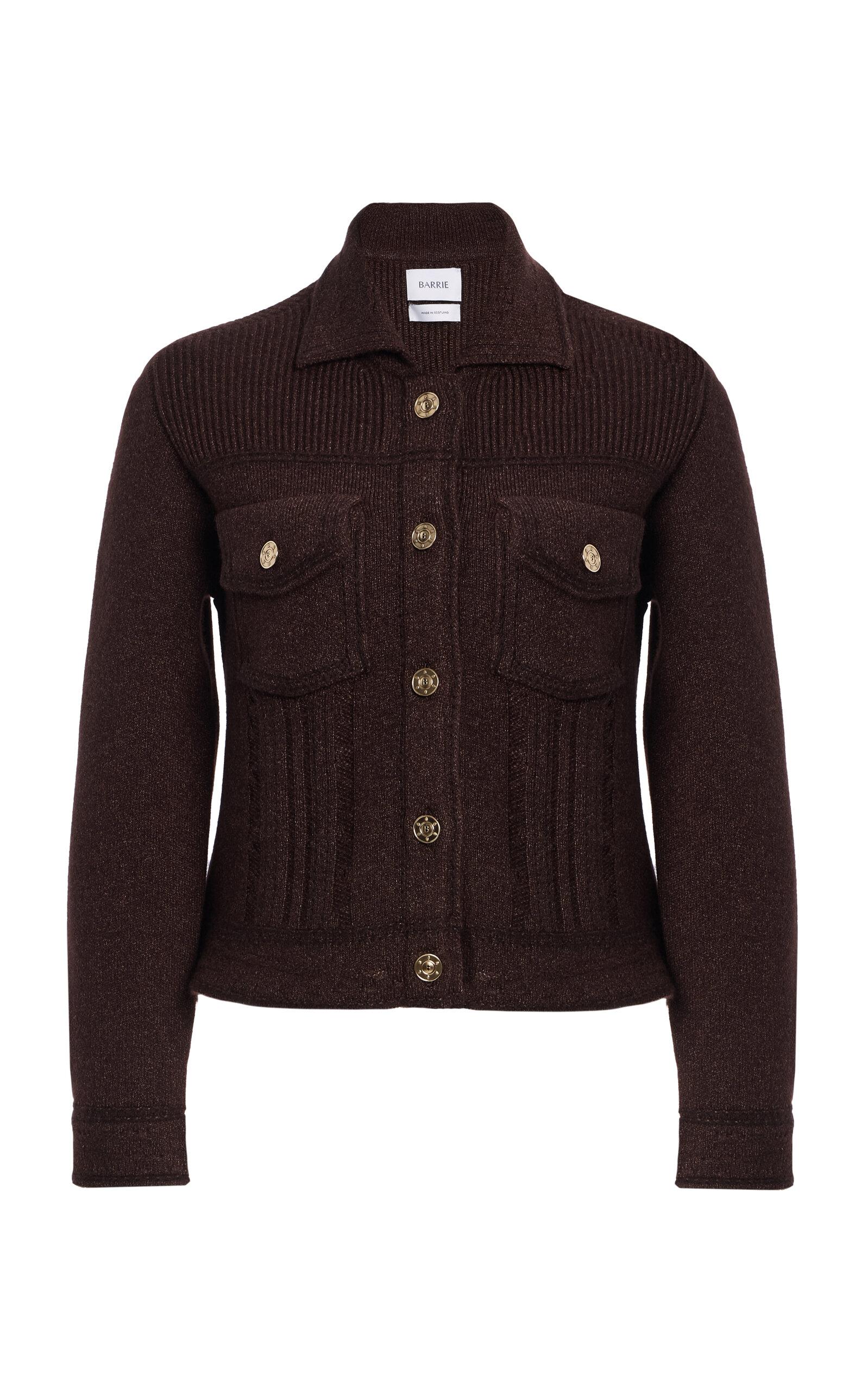 Barrie Fitted Cashmere-Denim Jacket - Moda Operandi by BARRIE