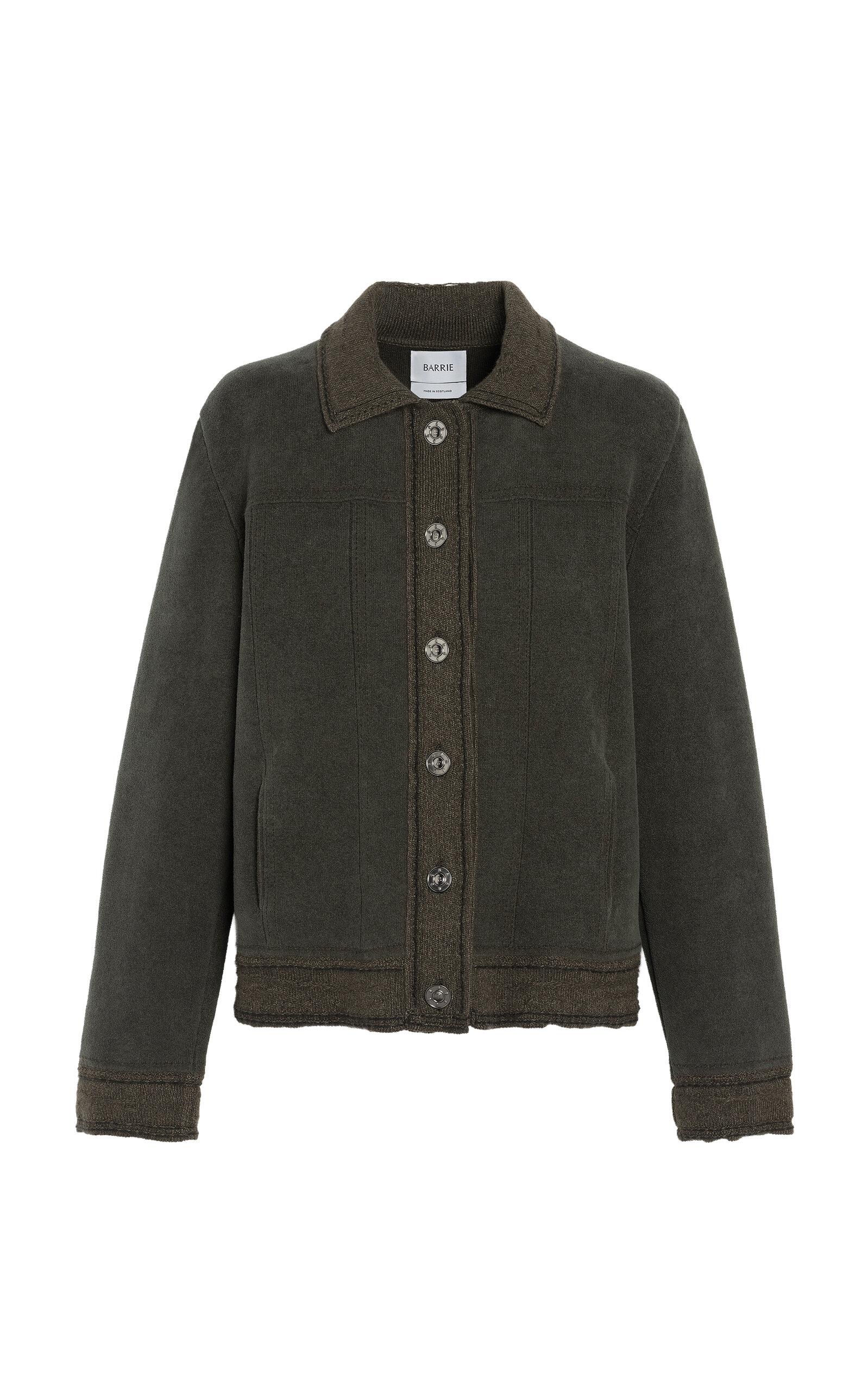 Barrie Hybrid Suede Cashmere Jacket - Moda Operandi by BARRIE