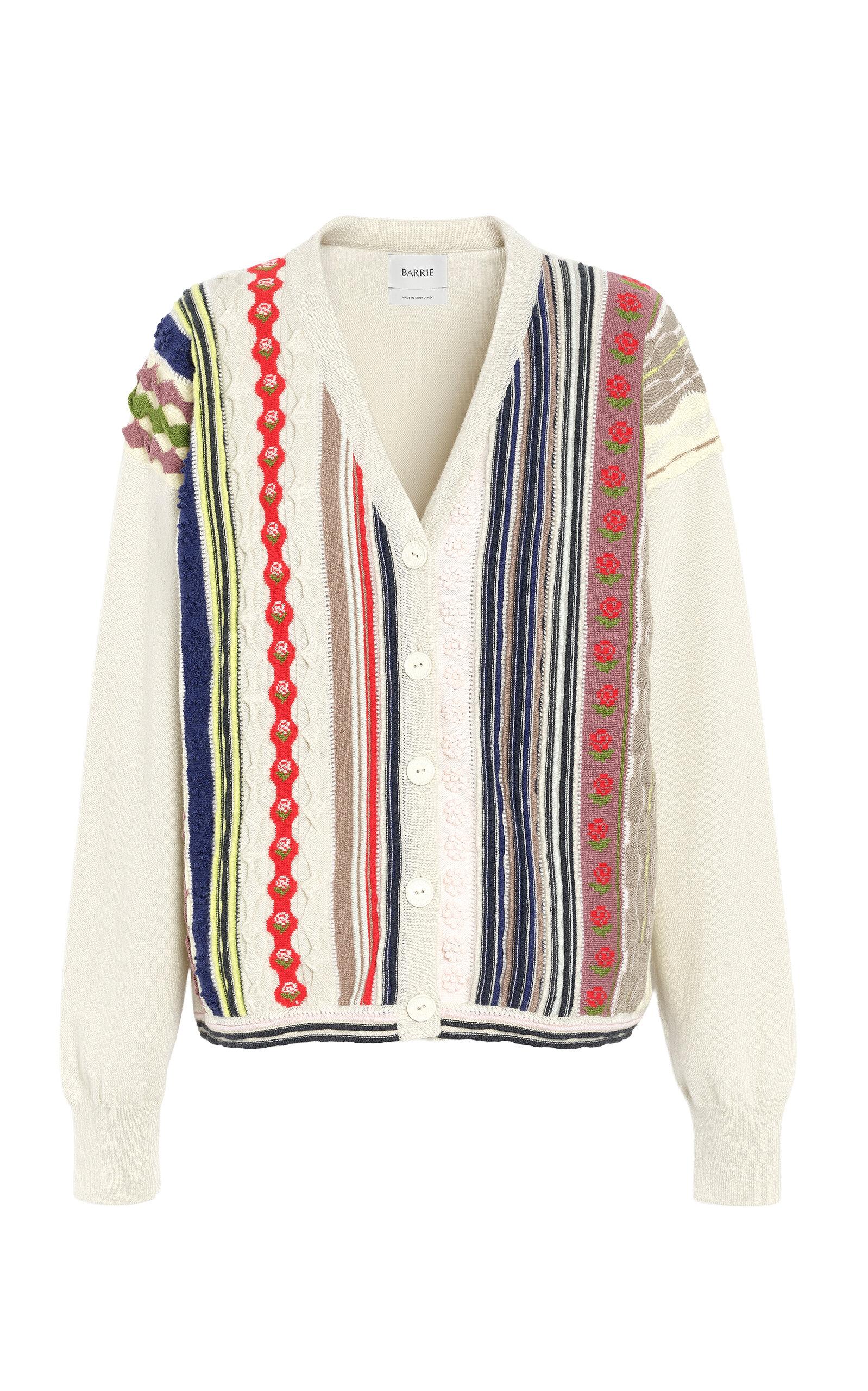 Barrietriped Cashmere Cardigan - Moda Operandi by BARRIE