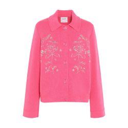Cashmere and cotton with embroidery cardigan by BARRIE