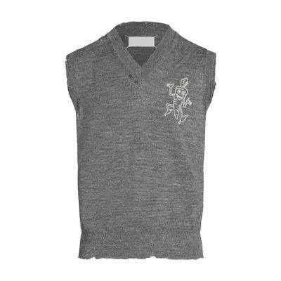 Cotton cardigan with a cashmere B logo by BARRIE