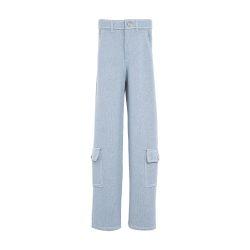Denim cargo in cashmere and cotton trousers by BARRIE
