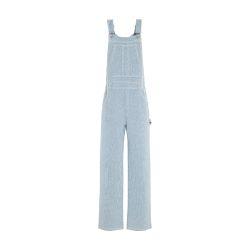 Denim in cashmere and cotton overalls by BARRIE