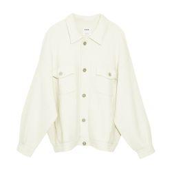 Denim oversized cashmere and cotton jacket by BARRIE