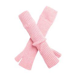 Fingerless gloves in flecked cashmere by BARRIE