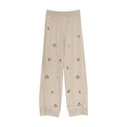 Iconic embroidered trousers in cashmere by BARRIE