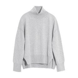 Iconic oversized roll neck cashmere jumper by BARRIE